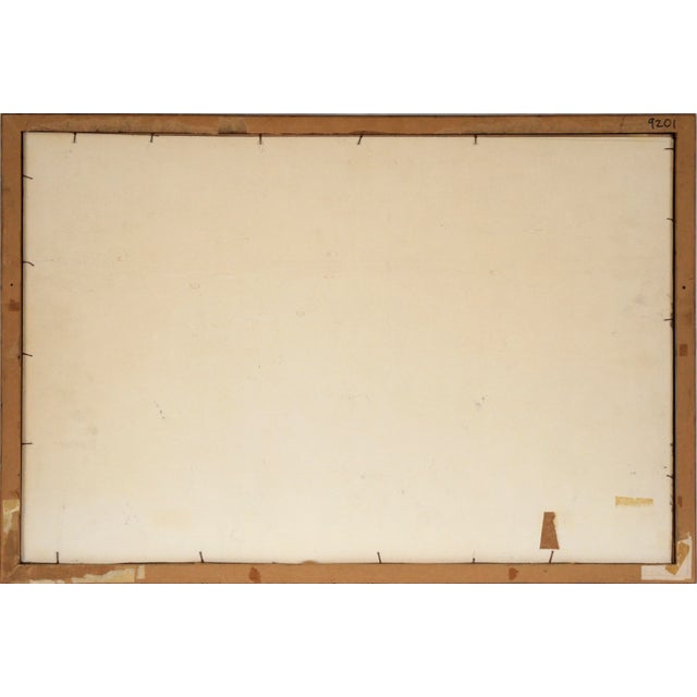 Mid Century Modern Farmhouse Landscape in Watercolor and Ink on Paper by Robin Gay McCline For Sale In Monterey, CA - Image 6 of 6