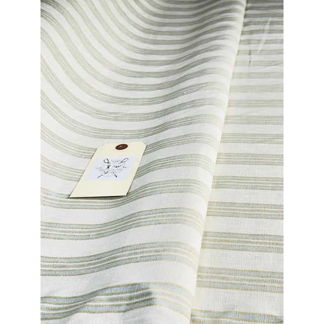 Transitional Small Scale Woven Stripe– 14.50 Yards For Sale - Image 3 of 4