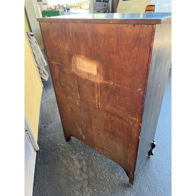 Antique Pie Safe or Book Cabinet Glass Doors & Wheels For Sale - Image 9 of 11