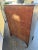 Antique Pie Safe or Book Cabinet Glass Doors & Wheels For Sale - Image 9 of 11