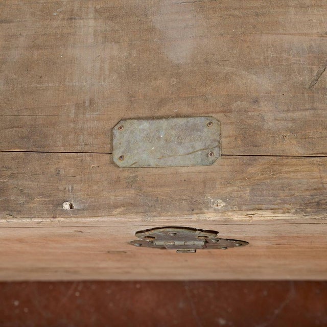 Rectangular Trunk in Wood and Metal For Sale - Image 14 of 18