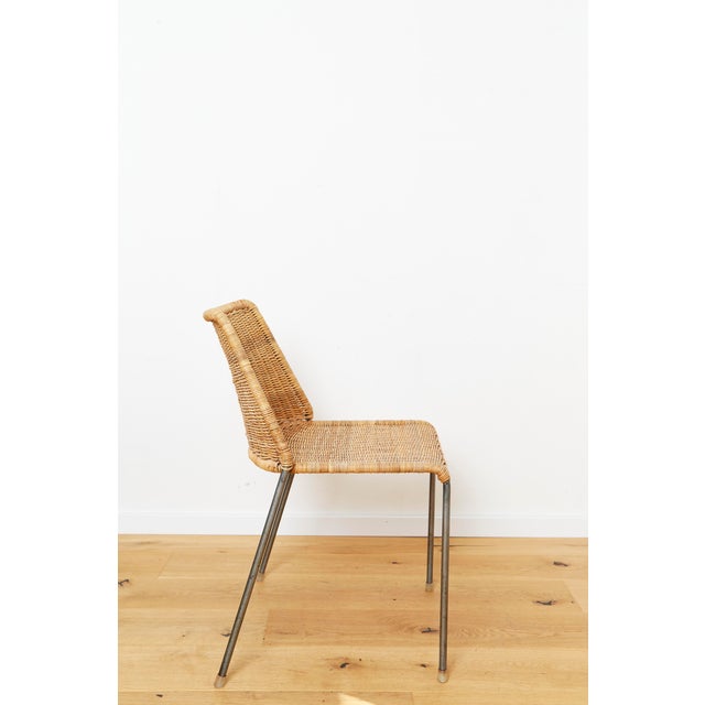 Santa Lucia Chairs in Wicker by Herbert Hirche for Wilde & Spieth, 1960s, Set of 4 For Sale - Image 6 of 13