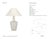 Barbara Barry by Visual Comfort Signature Paros 31" Table Lamp in Ivory with Linen Flare Shade Designer: Barbara Barry...