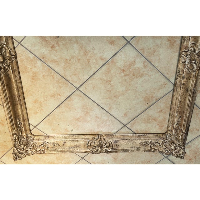 Baroque-Rococo Frame for a Mirror or Painting in Wood, 1950s For Sale - Image 9 of 14