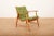 Armchair Ronco in Solid Wood frame & Green Fabric Cover by Jacob Müller for Wohnhilfe, 1950s For Sale - Image 12 of 12