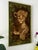 Hollywood Regency 1970 Leopard Cub Wesco Reltex Framed Fabric on Board For Sale - Image 3 of 12