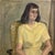 Mid-Century Modern Vintage Realist Portrait of Seated Woman (C. 1950, Oil on Canvas) For Sale - Image 3 of 5