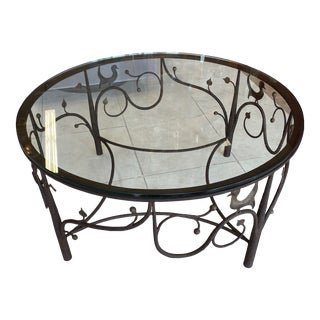 Atelier Picard Hand Made Wrought Iron Coffee Table For Sale