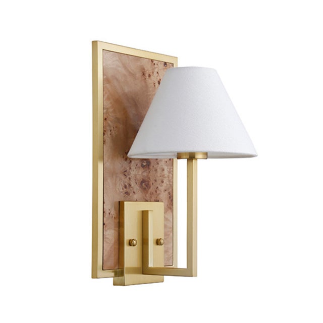 New special order item. Not vintage. The Daren Burlwood Wall Sconce is elegant, sophisticated, and transitional. Its...