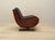 Brown Leather Armchair, Italy, 1970s For Sale - Image 8 of 17