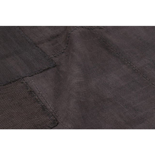 Textile Vintage Anatolian Patchwork Rug, in Brown, Mauve and Charcoal Tones - Rug & Kilim For Sale - Image 7 of 10