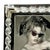Silver Mid 20th Century 8"x10" Mirrored Tabletop Picture Frame W/ Lucite Cane Borders For Sale - Image 8 of 10