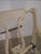 1990s White Painted Shabby Chic Finish Lyre Back Settee Bench For Sale - Image 5 of 9