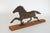 Rustic Folk Art Metal Horse on Board For Sale - Image 4 of 9