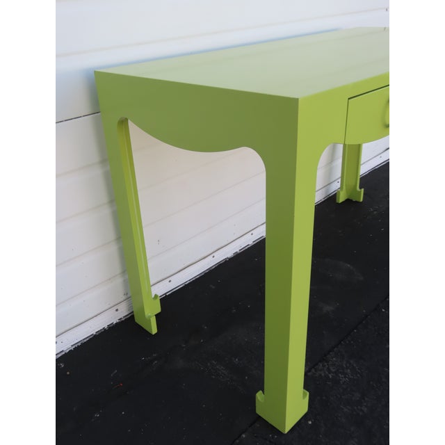 Bungalow 5 Villa and House Jordan Collection Painted Green Writing Desk 6920 For Sale - Image 16 of 18
