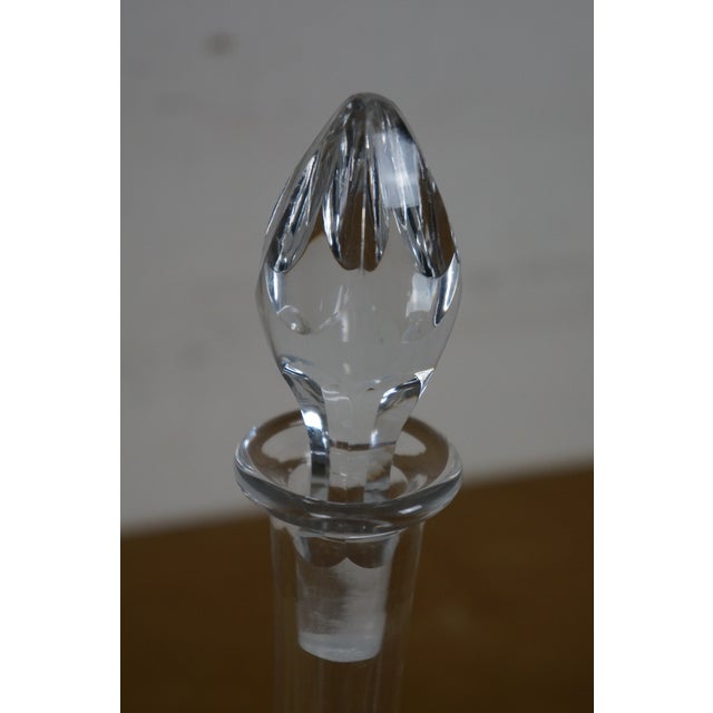 Vintage Baccarat France Clear Crystal Wine Whiskey Liquor Decanter Bottle For Sale - Image 9 of 12
