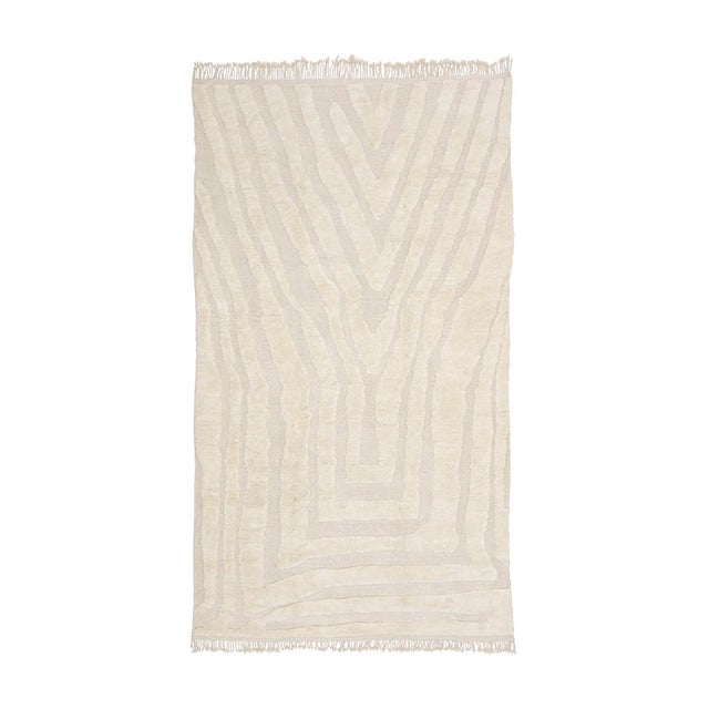 Large Hand-Knotted Wool Rug by Azele Studio For Sale - Image 9 of 9