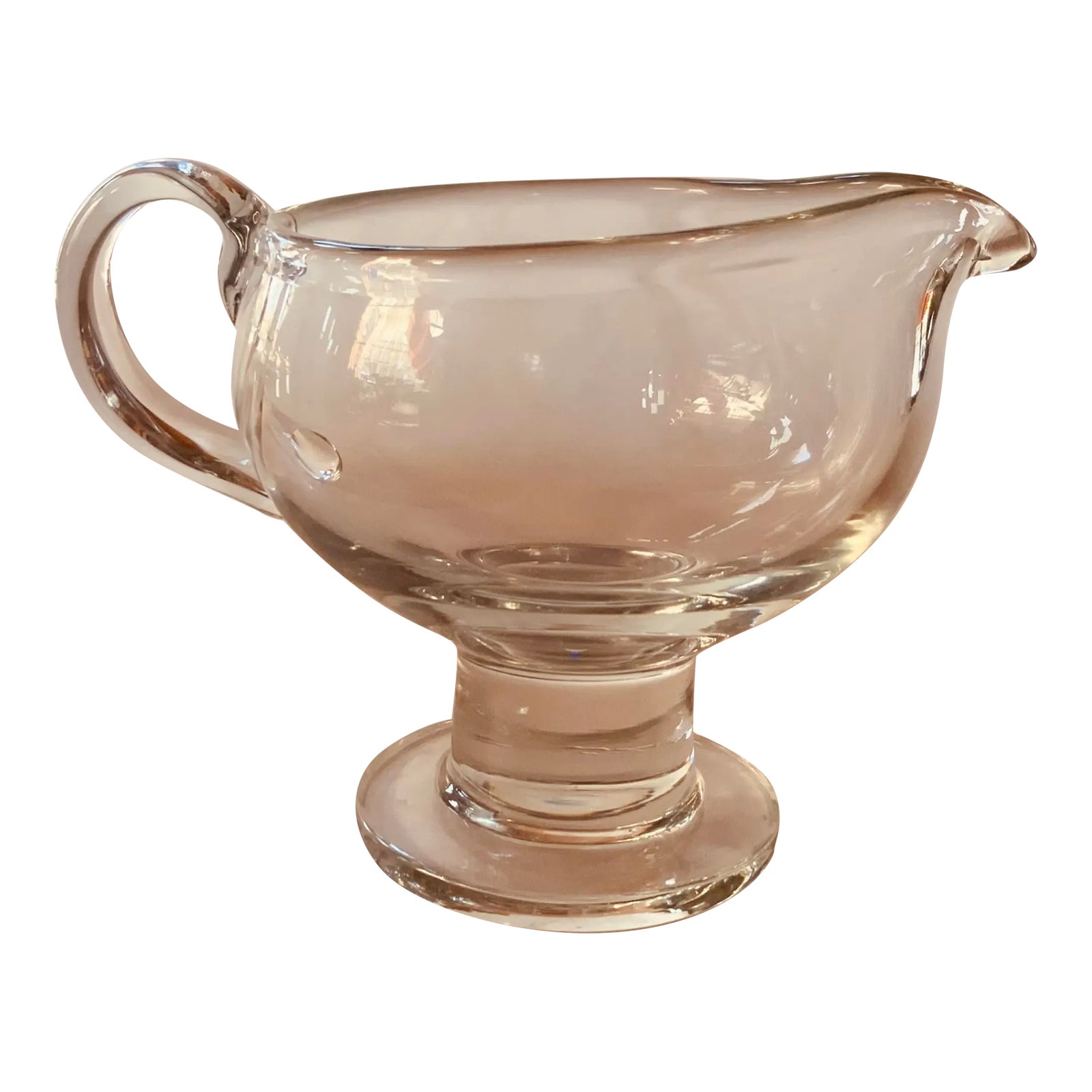 Beautiful Mid-Century Danish Crystal Pitcher - Modernist Design C1960s ...
