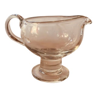 Beautiful Mid-Century Danish Crystal Pitcher - Modernist Design C1960s For Sale