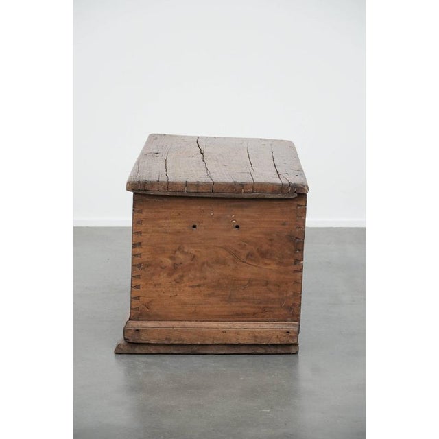 Antique Spanish Chest in Walnut with Carvings For Sale - Image 5 of 18