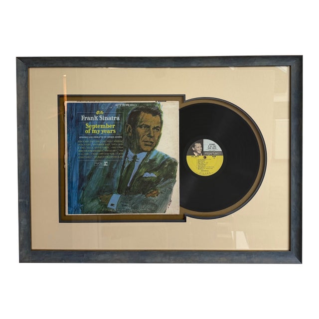 1965, Frank Sinatra, September of My Years, Custom Framed Vinyl and Album Cover For Sale