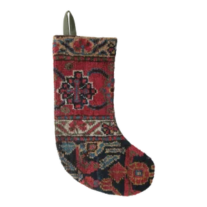 1910s Handmade Maximalist Christmas Stocking