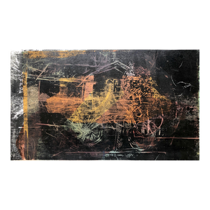 Oscar Murillo, Latin American Figurative Abstract Expressionist Mixed Media Monoprint Painting