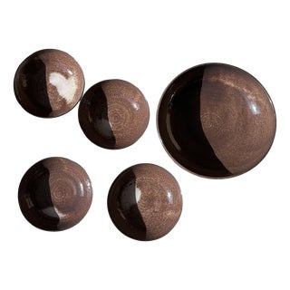 Handmade Bowls from Serocka, Germany, 1970s, Set of 5 For Sale