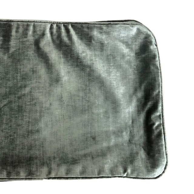 Contemporary Contemporary Velvet Lumbar Cover For Sale - Image 3 of 3