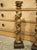 17th Century Pair of 17th Century Italian Giltwood and Polychrome Grape Leaf Table Columns For Sale - Image 5 of 18