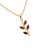 Add a passionate pop of rich crimson to your jewelry collection! Inspired by wild foliage, this elegant pendant displays...