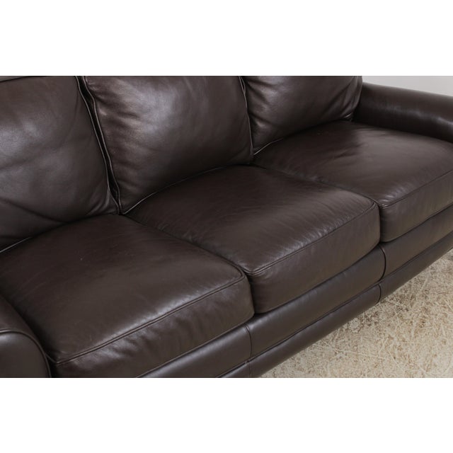 Brown Hancock & Moore 3 Seat Leather Sofa For Sale - Image 8 of 15