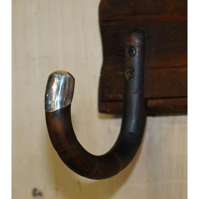 Antique Victorian Sterling Silver Coat Rack For Sale - Image 3 of 14