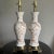 1960's Ceramic Lamps Chinoiserie Cherry Blossom & Butterfly - A Pair For Sale - Image 9 of 11