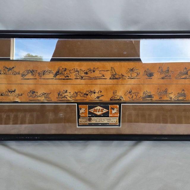 1933 Framed Nic "Galloping Dominoe" Projector Film Black Americana Cartoon Strip For Sale In Tampa - Image 6 of 10