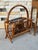 1960s Mid Century Bamboo & Rattan Magazine Rack Attributed to Franco Albini For Sale In Austin - Image 6 of 7