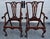 Antique Pair Mahogany Armchairs Chippendale Style Carved Ball Claw Foot Dining For Sale - Image 17 of 18