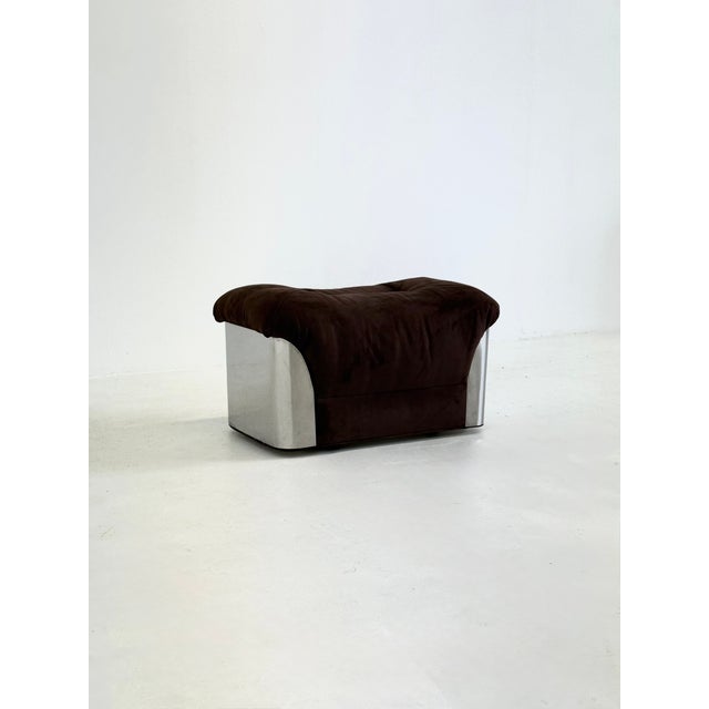 Brown Space Age Pouf by Gian Pietro Arosio, 1970s For Sale - Image 8 of 8