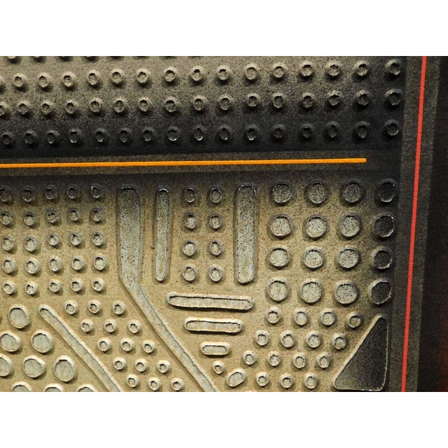 1980s Paul Maxwell "#719" Signed Numbered Stencil Casting, 3-D Textured Make Offer#70 For Sale In Denver - Image 6 of 9