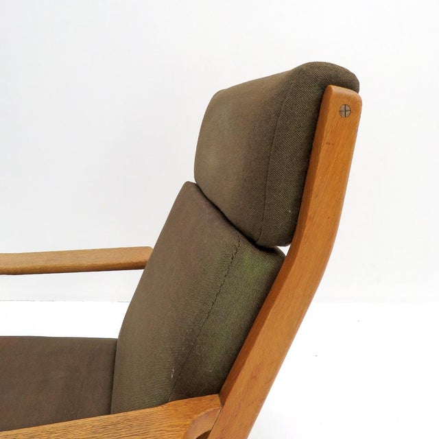 Hans J. Wegner Ge 290a High Back Lounge Chair, 1950 For Sale - Image 9 of 10