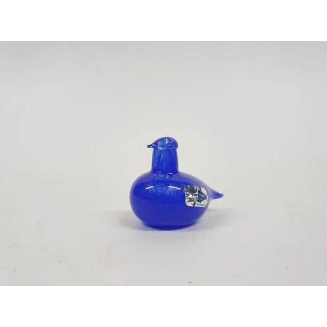 Blue Glass Bird by Oiva Toikka for Iittala, Finland, 1970s For Sale - Image 3 of 9