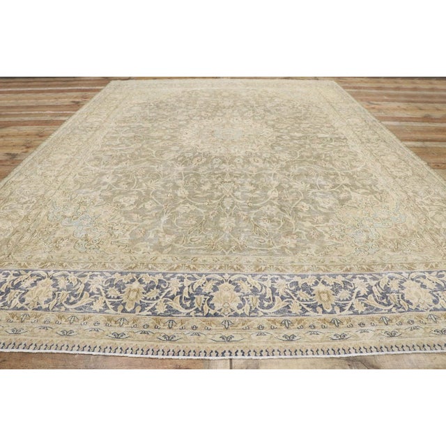 Textile Early 20th Century Antique Persian Kerman Rug, 09'11 X 13'11 For Sale - Image 7 of 9