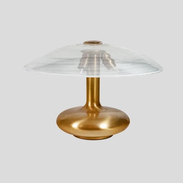 Gold Mid-Century Table Lamp by Paolo Venini For Sale - Image 8 of 8
