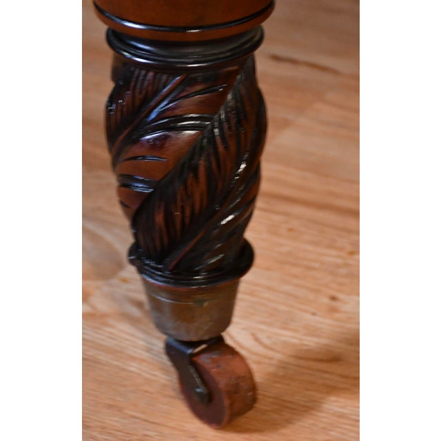1890s Antique American Empire Book-Match Crotch Mahogany Dresser & Mirror Set For Sale - Image 14 of 18