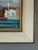 Blue 1971 Modernist 'The Colourful Harbour' Swedish Original Coastal Landscape Oil Painting, Framed For Sale - Image 8 of 12