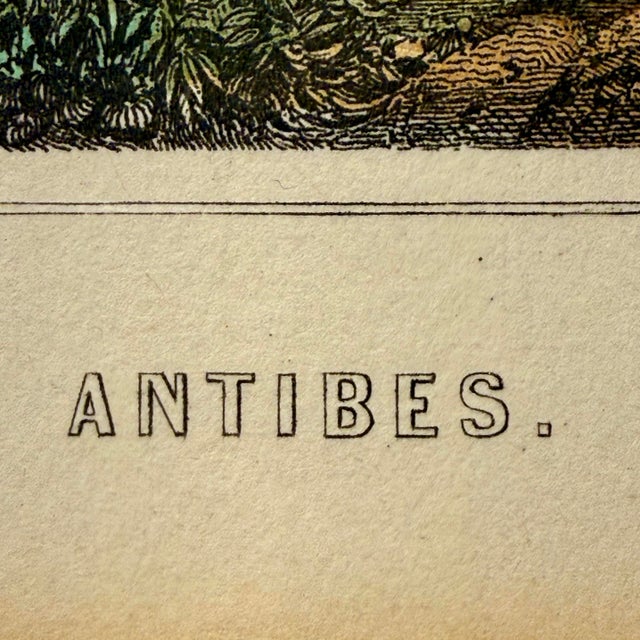 Mid-19th Century French Riviera Engravings - A Pair For Sale - Image 4 of 12