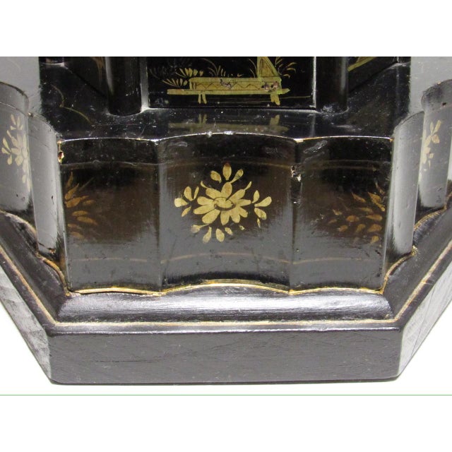 Vintage English Chinoiserie Decorated Table Lamp For Sale - Image 14 of 15