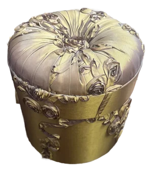 Silk Taffeta Covered Hat Box