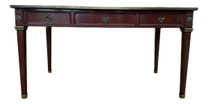 Louis XVI Style Flat Desk in Solid Wood