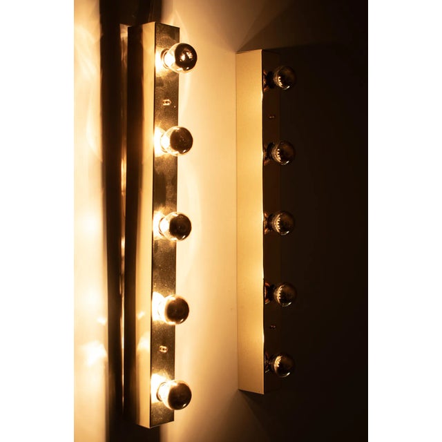 Brass Mirror Wall Lamps, Set of 2 For Sale - Image 4 of 7